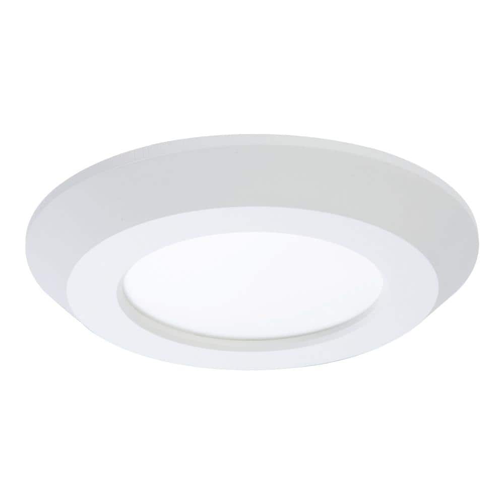 Contemporary White Aluminum 4" LED Surface Mount Downlight - Energy Star