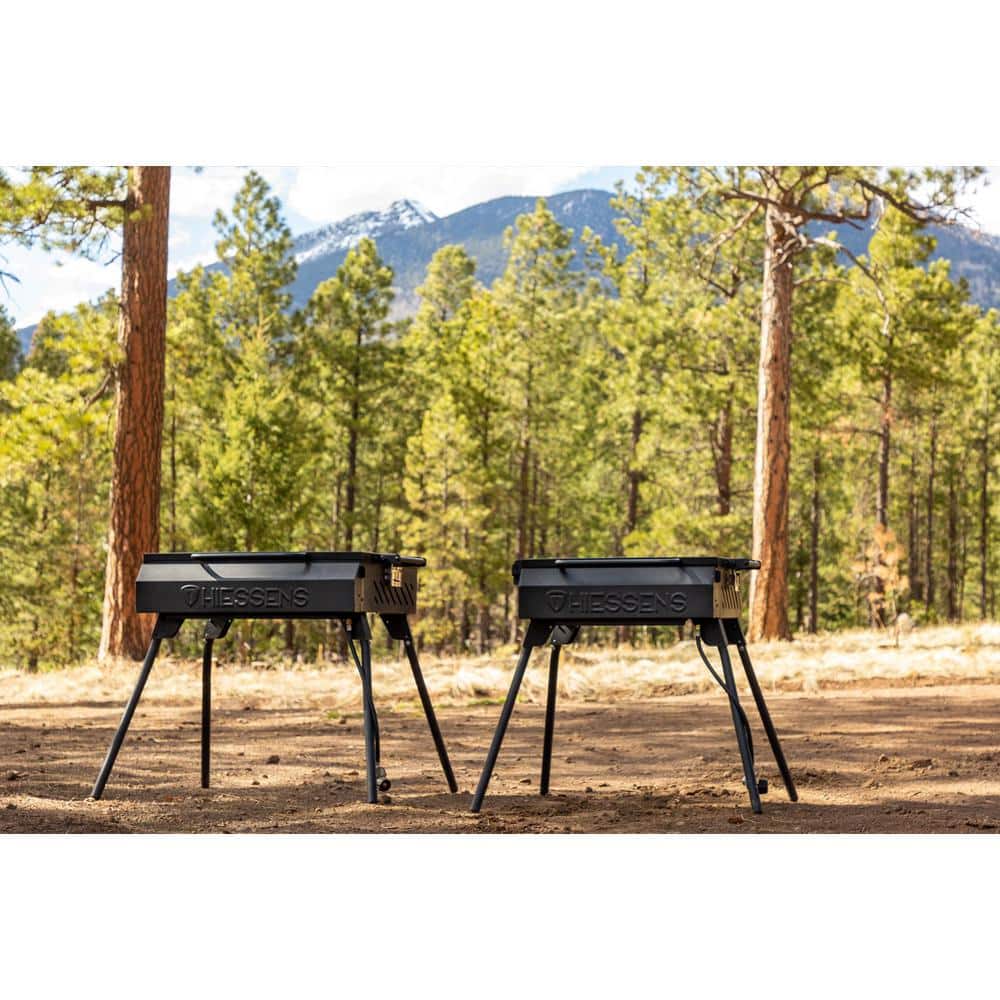Thiessens Black 3-Burner Liquid Propane Gas Grill with Folding Side Shelf