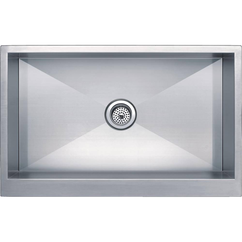 Belleville 33'' Satin Stainless Steel Farmhouse Kitchen Sink