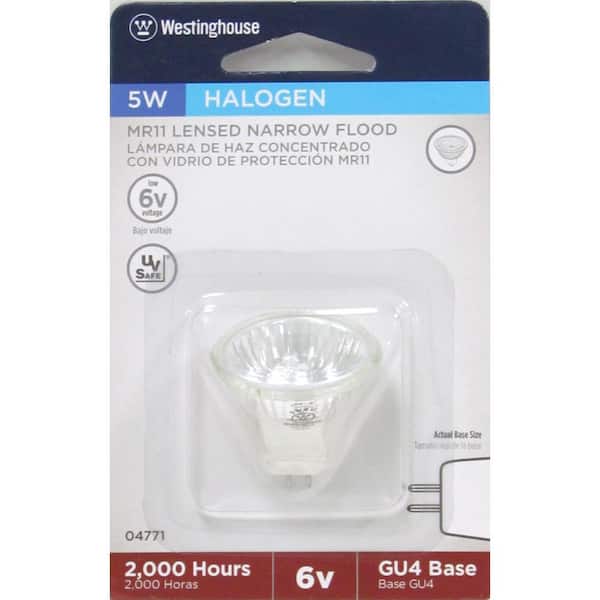 5-Watt 6 Volt MR11 Halogen Narrow Bulb 0477100 - The Home