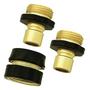 Leak Proof Standard Male and Female Metal Quick Connect for Hose End Repair (3-Pack Set)