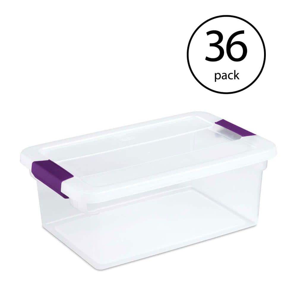 Sterilite 25 Quart Shelf Tote With Flat Gray Lid And Platinum Latches (18  Pack) : Target