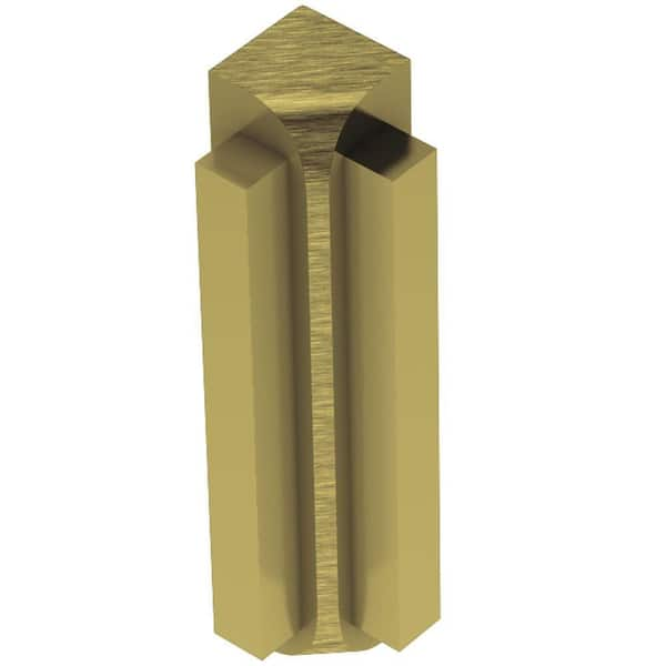 TrimMaster Satin Gold 3/8 in. x 98-1/2 in. Aluminum Bullnose Tile Edging  Trim H8712SNG98 - The Home Depot