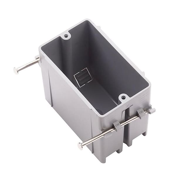 1-Gang 20 cu. in. PVC New Work Electrical Box (100-Case)