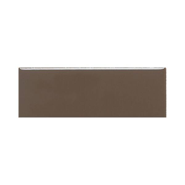 Daltile Modern Dimensions Matte Artisan Brown 4-1/4 in. x 12 in. Ceramic Wall Tile (10.64 sq. ft. / case)-DISCONTINUED