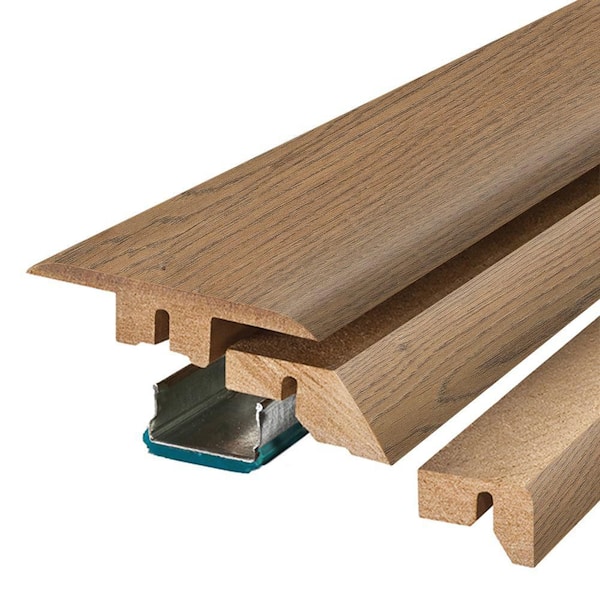 Shaun 0.75 in. T x 2.37 in. W x 78.7 in. L Textured Wood Look Laminate Moulding/Trim 4-in-1 Molding