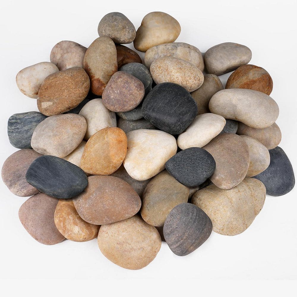 15.51 in. x 12.95 in. x 4.13 in. Natural Decorative Garden Stones Multi-Color River Rock Bag Step Stone 20-Pieces price history on PriceWatchPro