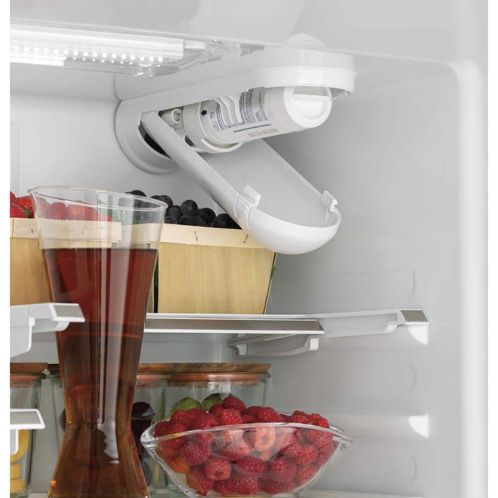 Matte White Smart French Door Refrigerator with Ice Maker