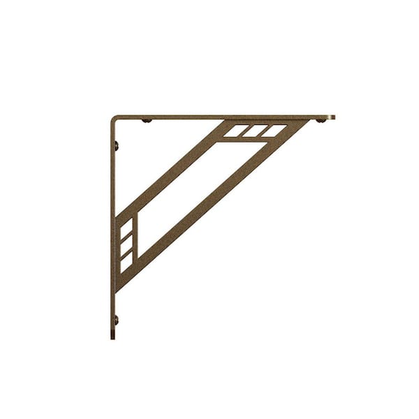 Richland Steel 7.75 in. L x 1 in. W x 7.75 in. Bronze 500lbs Decorative Shelf Bracket