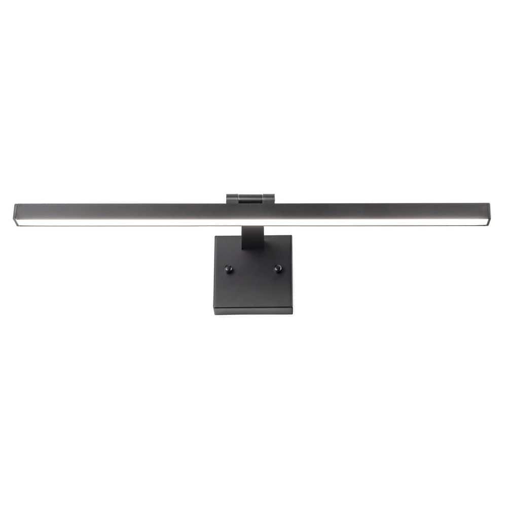 24.02 in. 1 Light Black LED Vanity Light Bar with Acrylic Shade for Bathroom Vanity Lighting Bathroom Over Mirror price history on PriceWatchPro
