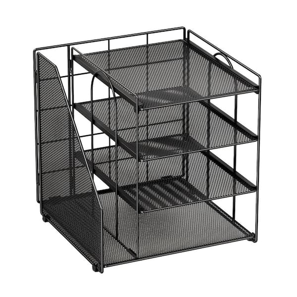 A4 Office Organization And Storage, Clear PET Letter Tray Desk Organizer, Stackable Paper Tray - View #14