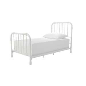 Monarch Hill Wren White Twin Size Metal Bed Frame