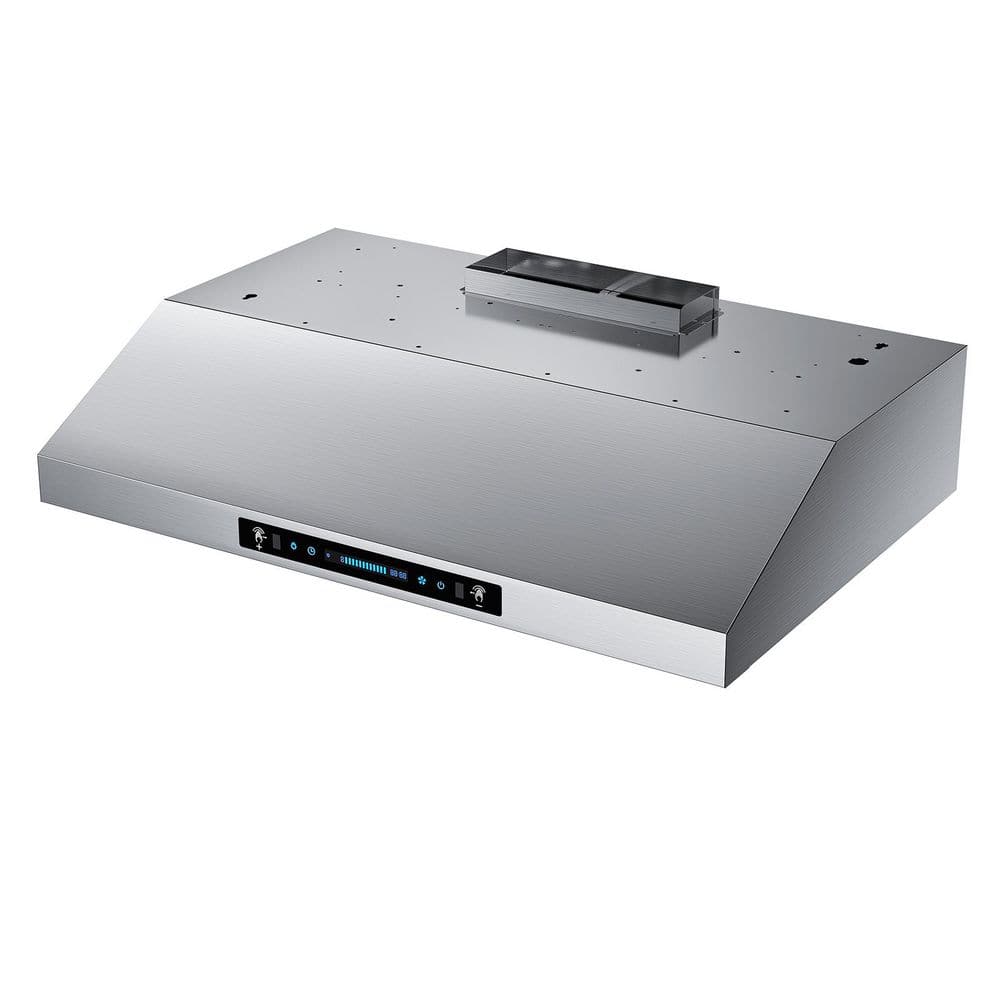 30 in 600 CFM Ducted Under Cabinet Range Hood in Stainless Steelwith Touch Display, LED Lights, and Permanent Filters