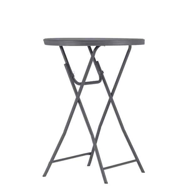 Unbranded Classic Commercial Cocktail Folding Table, Gray