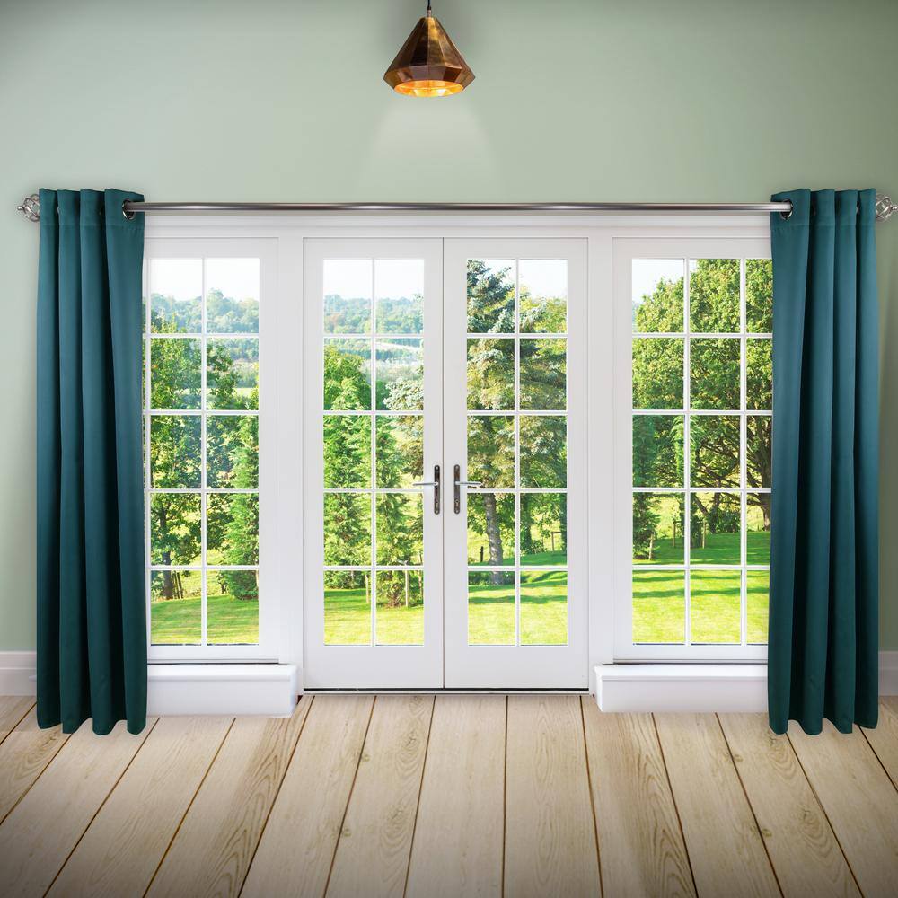 Turquoise Polyester Blackout Grommet Curtain Panel 150" x 108"