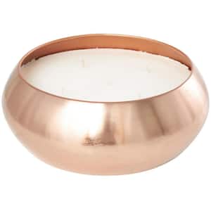 Copper Tropical Breeze Scented Wide 125 oz. 5 Wick Candle with White Wax