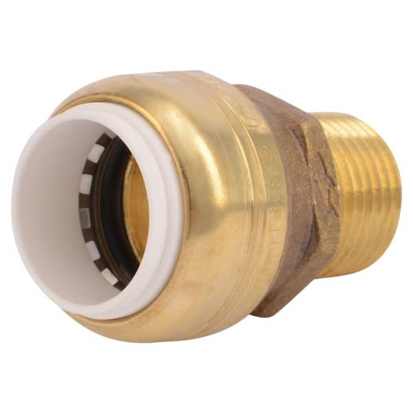 SharkBite 1/2 in. Push-to-Connect PVC IPS x 1/2 in. MIP Brass Adapter Fitting