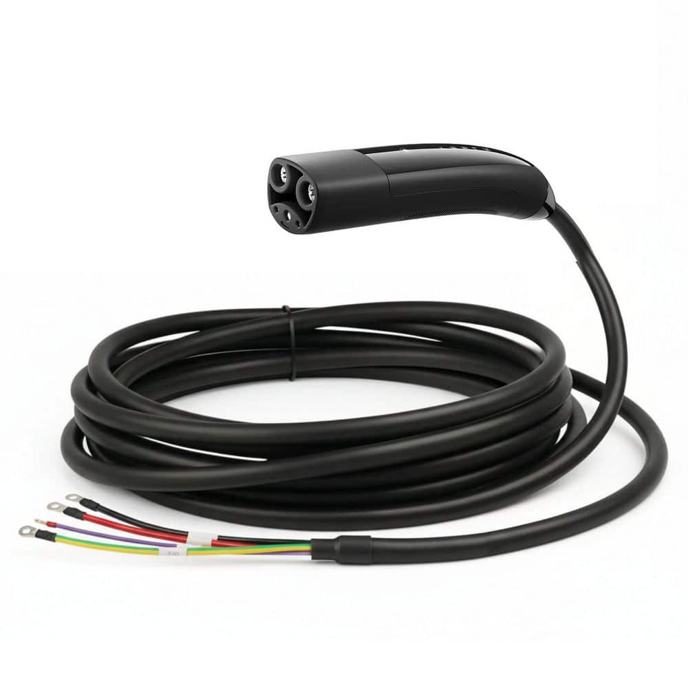 48A NACS EV Charging Replacement Cable 20 ft., Non-Tesla, J3400 AC Chargers, Open-Wire End, UL Listed, Heavy-Duty Jacket