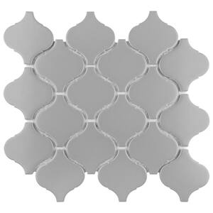 Metro Lantern Matte Light Grey 9-1/2 in. x 10-3/4 in. Porcelain Mosaic Tile (14.53 sq. ft. /Case)