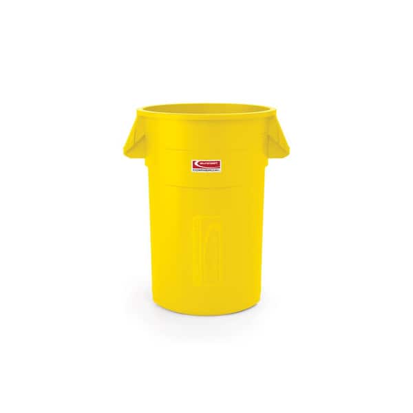 Suncast Commercial 44 Gal. Yellow Outdoor Trash Can