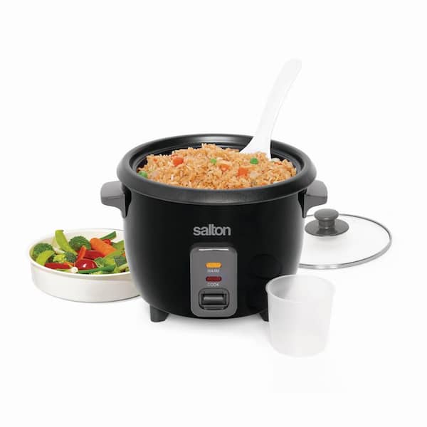 Rice Cooker Small Low Carb, 6-cup (cooked)Rice Maker, 8-in-1 Rice Cooker  with Stainless Steel Steamer, Delay Timer and Auto Keep Warm Feature,  Sushi, Risitto, Steamer, Cake 