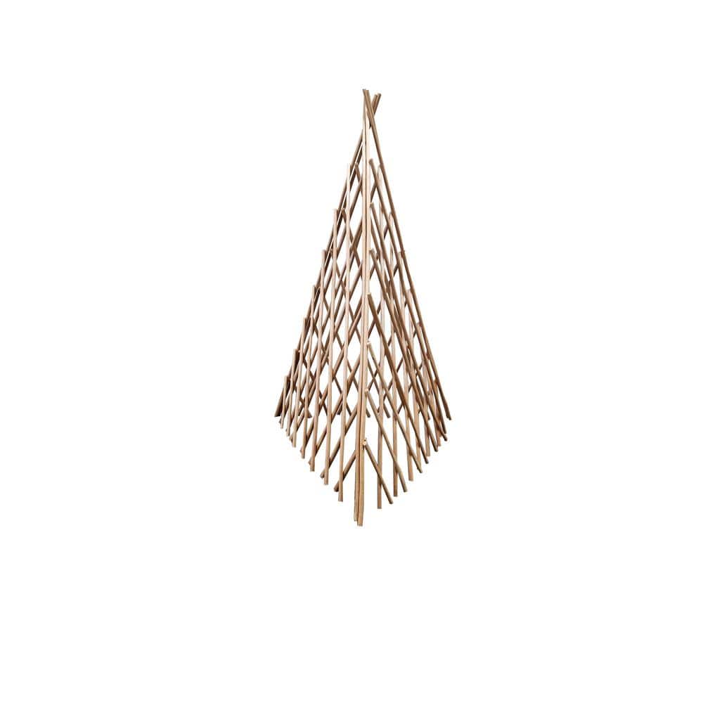 MGP 36 in. Classic Willow Expandable Teepee Trellis WT36C The Home Depot