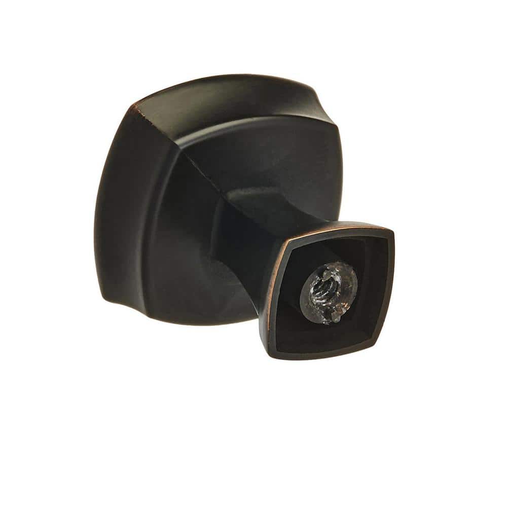 Oil-Rubbed Bronze Square Cabinet Knob with Mounting Hardware