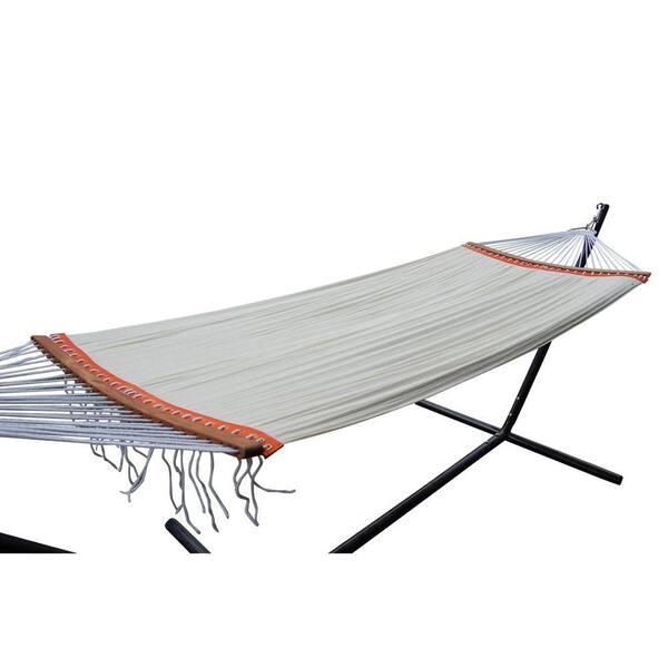 Unbranded Roch Polyester Patio Hammock Bed Set with Steel Simple Stand-DISCONTINUED