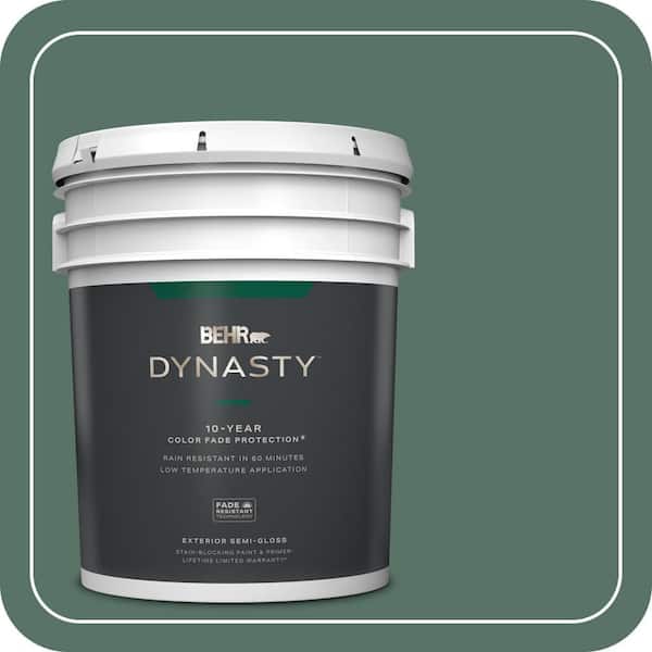 BEHR DYNASTY 5 gal. #470F-6 Hilltop Semi-Gloss Exterior Stain-Blocking Paint & Primer