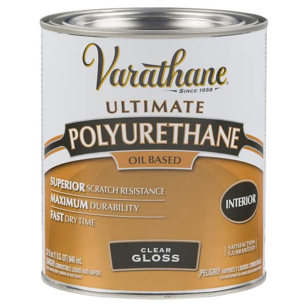 Varathane 1 qt. Clear Gloss 275 VOC Oil-Based Interior Polyurethane (2-Pack)