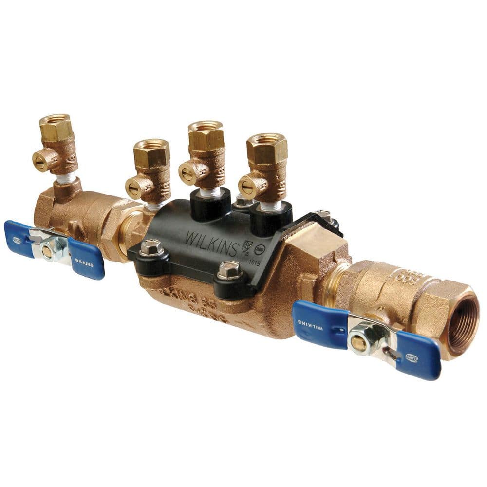 Watts 3/4 in. Bronze FPT x FPT Double Check Valve Assembly Backflow  Preventer 007M3QT - The Home Depot