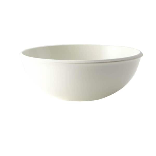 Rachael Ray Dinnerware Rise 10 in. Stoneware Serving Bowl in White