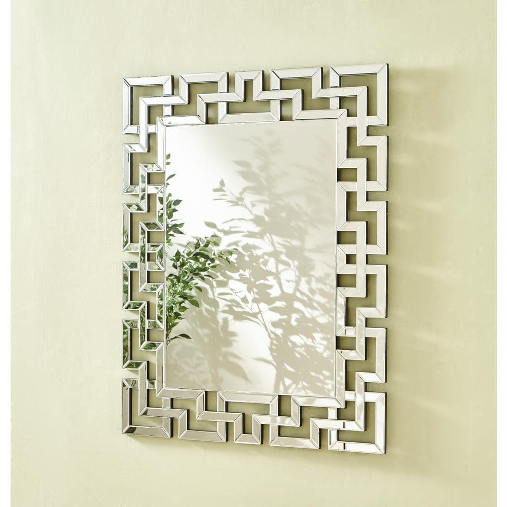 Elegant Sparkle 37.5" Clear Beveled Edge Rectangle Mirror