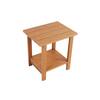 Wooden-textured imitation Outdoor Wood Side Table with a small