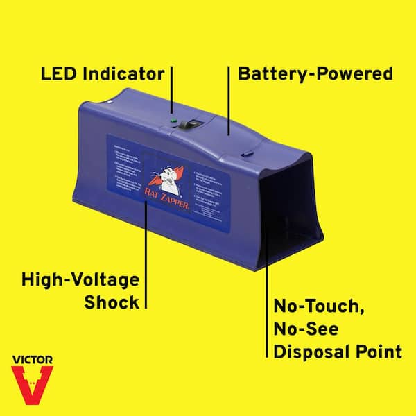 High Voltage Electric Rat Trap Killer Bait Station Box, Outdoor Indoor  Electronic Mouse Trap Mouse Killer, Rodent Zapper Mice Traps Rat Repellent