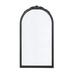 Anky 22.8 in. W x 41.9 in. H MDF Framed Black Wall Mounted Decorative Mirror