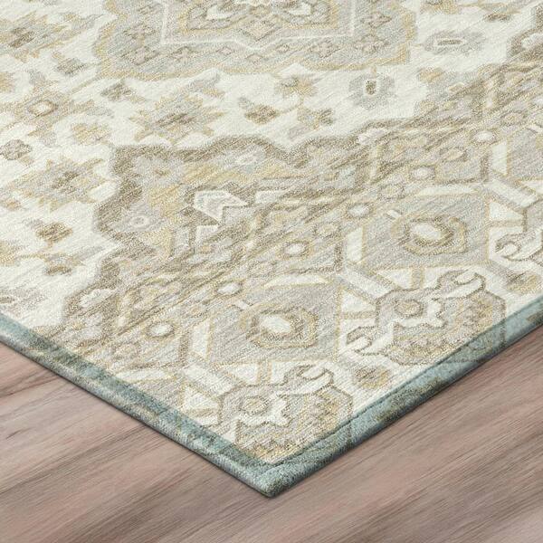 Chantille Machine Washable Indoor/Outdoor Abstract ACN3104 Ivory 3 ft. x 4 ft. Area Rug
