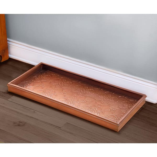 Envelor 2-ft x 3-ft Chevron Boot Tray Rectangular Indoor Decorative Home Boot  Tray in the Mats department at
