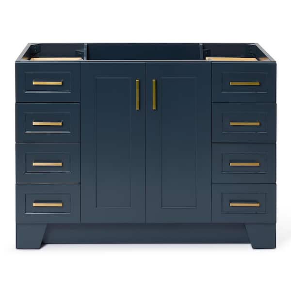 ARIEL Taylor 48 in. W x 21.5 in. D x 34.5 in. H Freestanding Bath Vanity Cabinet Only in Midnight Blue