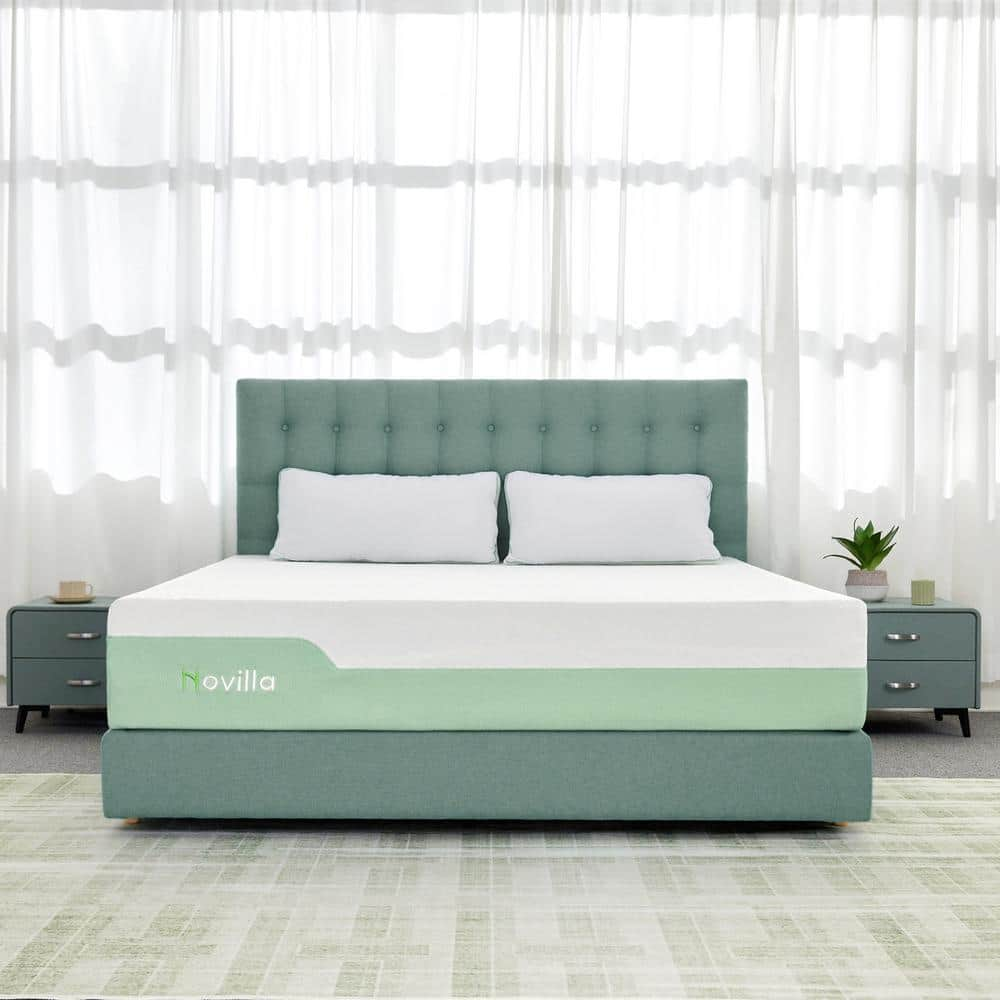 Novilla Comfort Twin Medium 12 in. Cooling Foam Mattress, Breathable and Supportive, Multi-Colored