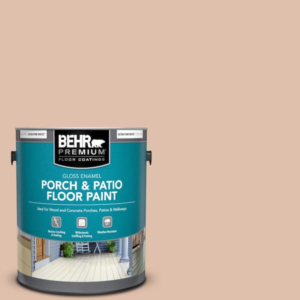 BEHR PREMIUM 1 gal. #S200-2 Cinnamon Tea Gloss Enamel Interior/Exterior Porch and Patio Floor Paint