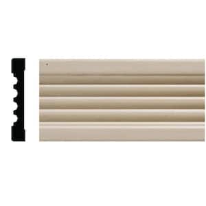 1820 3/8 in. x 2-1/4 in. x 84 in. White Hardwood Fluted Casing Moulding