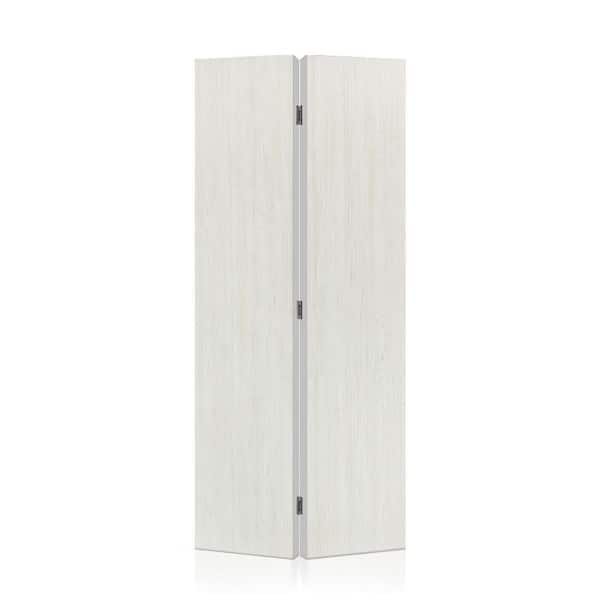 CALHOME 24 in. x 90 in. Hollow Core White Composite Texture Bi