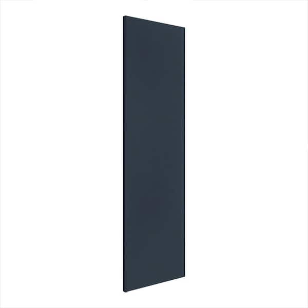Hampton Bay Avondale 24 in. W x 90 in. H Refrigerator End Panel in Ink Blue