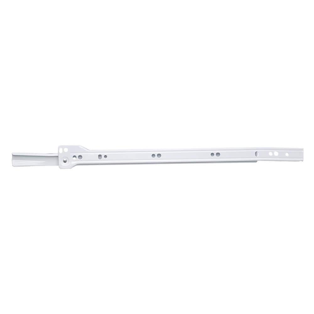 HICKORY HARDWARE 18 in. White 3/4 Extension Side Mount Drawer