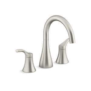 Simplice Double-Handle Tub Faucet Trim in Vibrant Brushed Nickel (Valve Not Included)