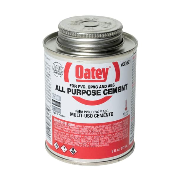 Oatey 8 oz. Medium Milky All-Purpose ABS, CPVC, PVC Cement