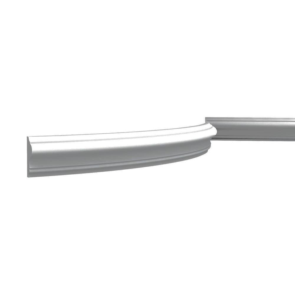 78.75'' White Flexible Polyurethane Crown Moulding