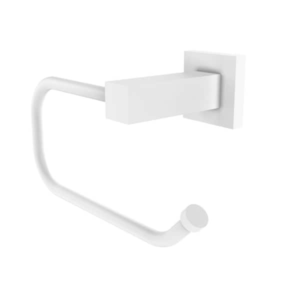 Allied Brass Montero Euro Style Wall Mounted Toilet Tissue Holder in Matte White
