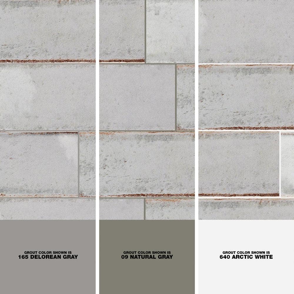 Citadel Polished Gray Ceramic Subway Wall Tile 3x12